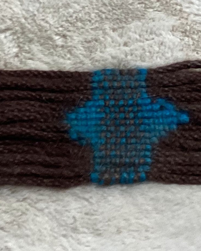 Western Cinch Mohair Brown/Blue 29"