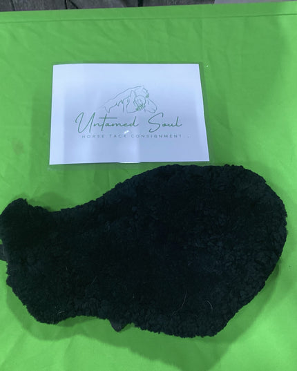 English Sheepskin Saddle Seat cover Black