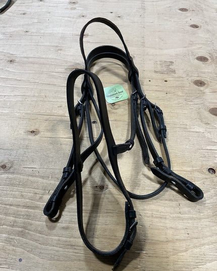 English Headstall Leather Black