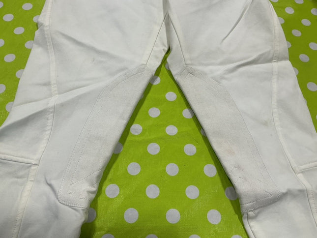 Breeches Ariat White Size 28L Light Stains by Cuffs