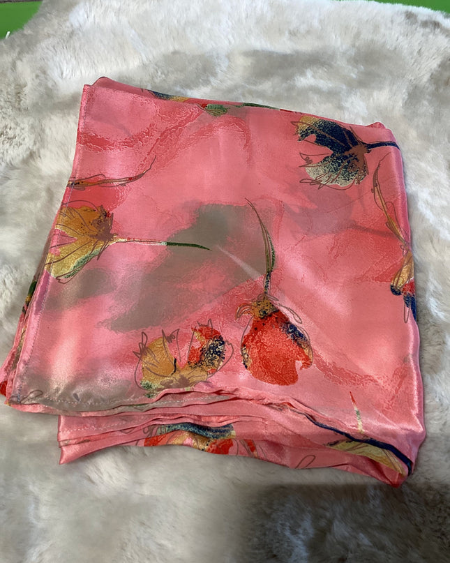 Scarp Pink with Flowers