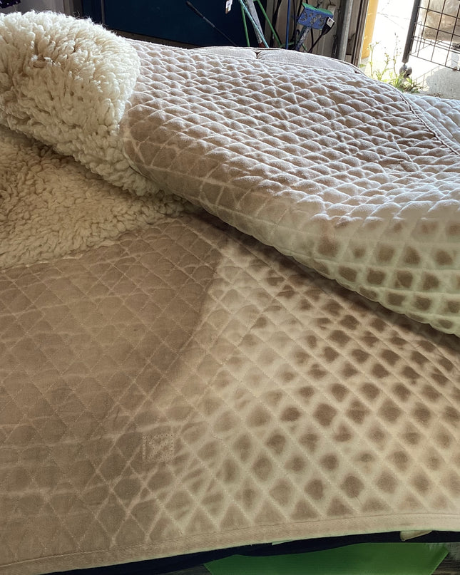 English Saddle Pad White