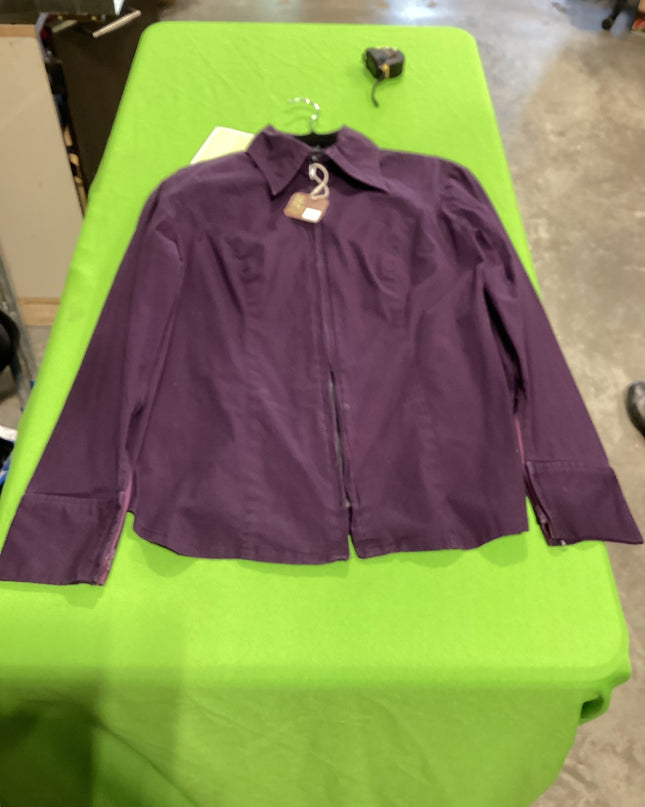 Western Zip Shirt Purple