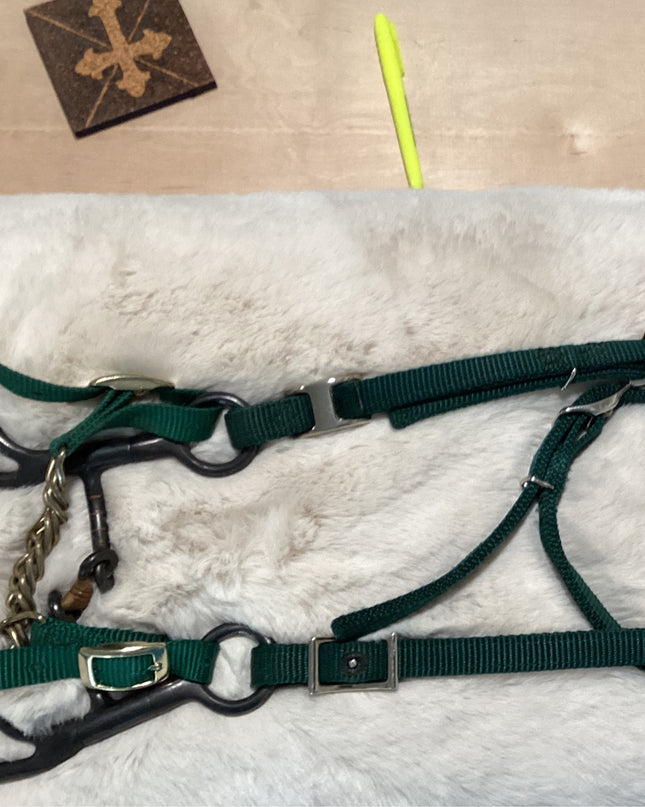 Western Headstall Green nylon