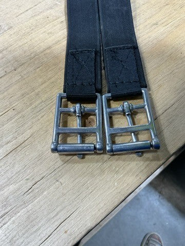 English Girth Black Fabric 46"
