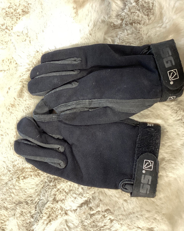 Gloves Black Riding Womens