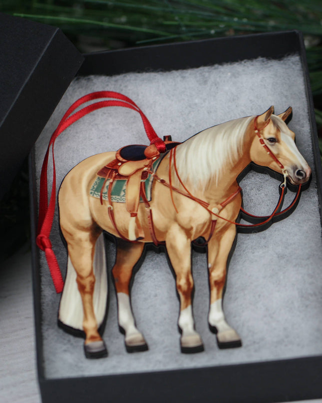 Ornament Palomino  Quarter Horse Decor