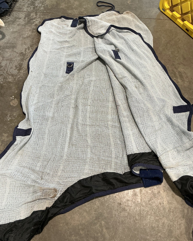 Stable Sheet Blue/white 80"