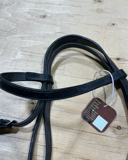 English Headstall Black Leather