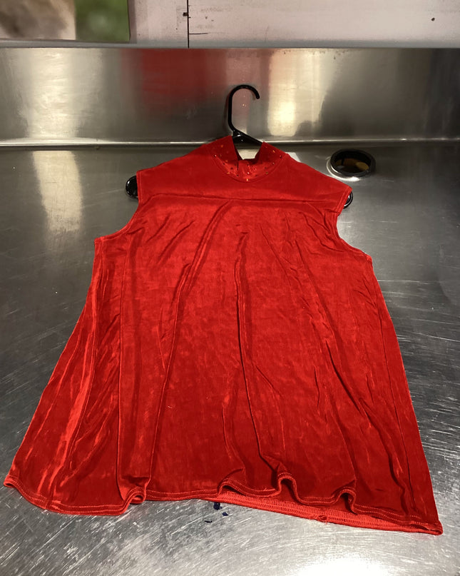 English Shirt Red Bling at Neck