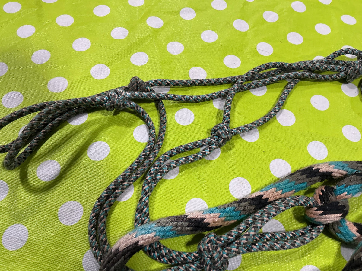 Halter – Rope with Lead, Blue/Black | Used