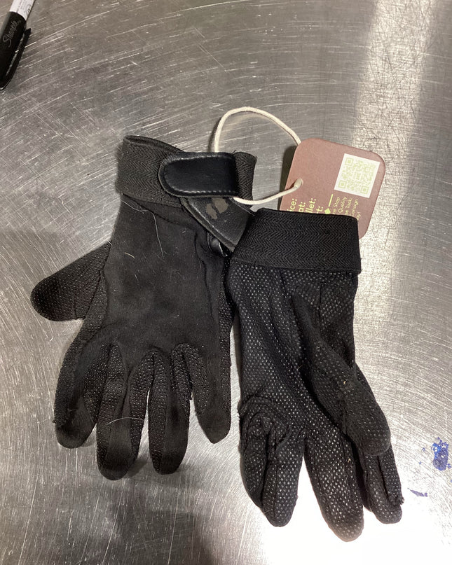 Gloves Kids Riding Black