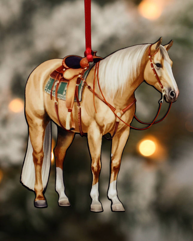 Ornament Palomino  Quarter Horse Decor