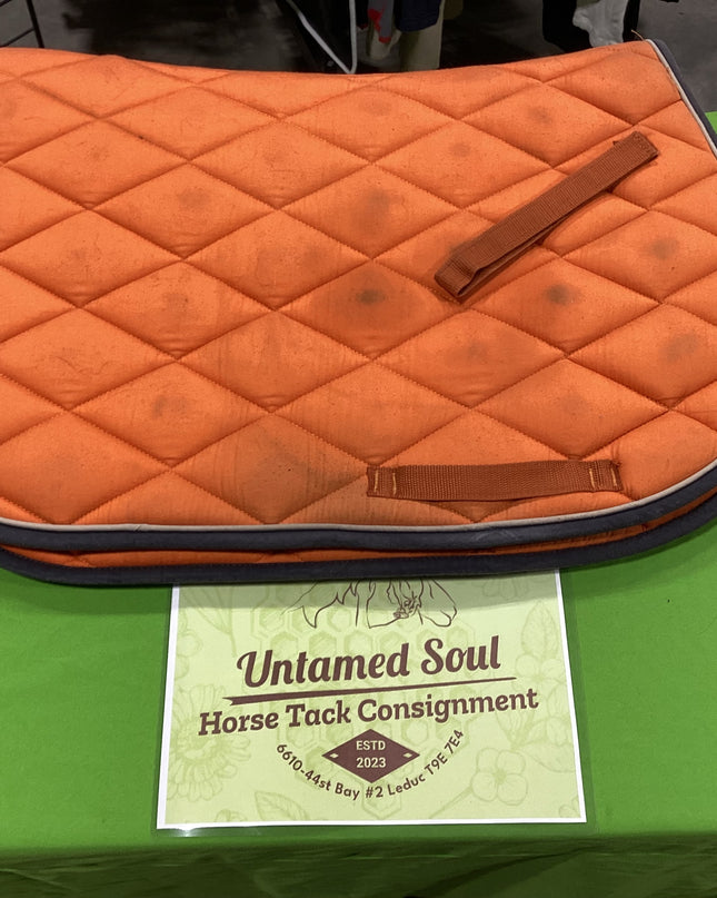 English Saddle Pad Shedrow Orange