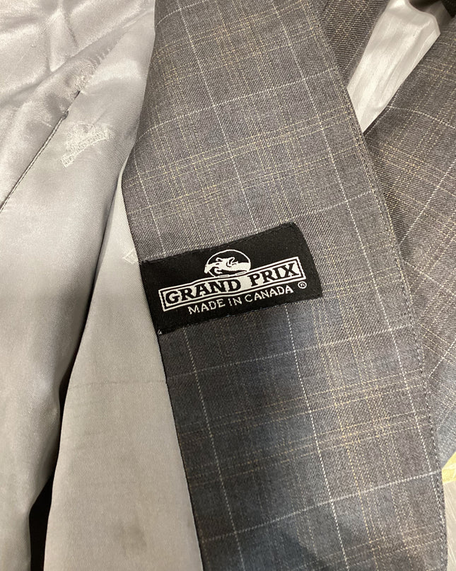 English Show Jacket Grand Prix Coat 12T Grey/Plaid