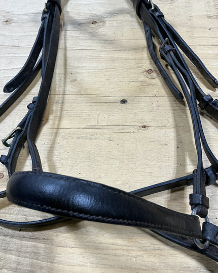 English Headstall Leather decorative brow band