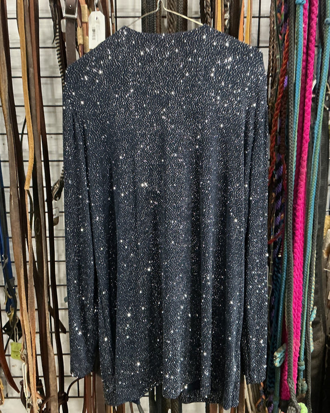 Shirt Richards Blue Sparkle Size 16