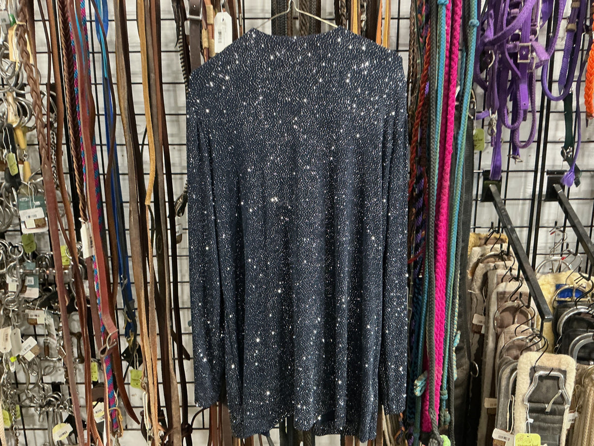 Western Show Shirt – Richards, Blue Sparkle, 16 | Used