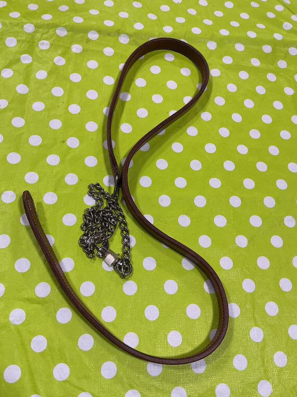 Lead Rope – Leather with Chain, Brown | Used