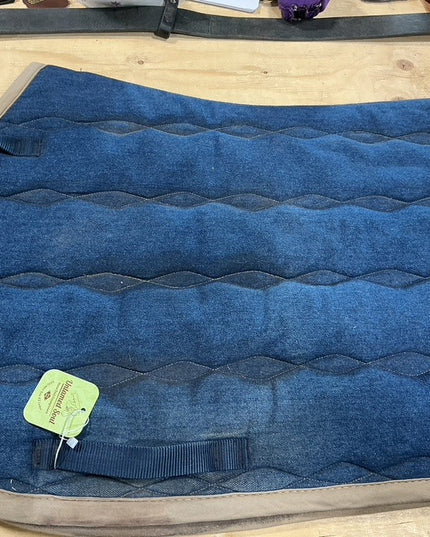 English Saddle Pad Blue Denim