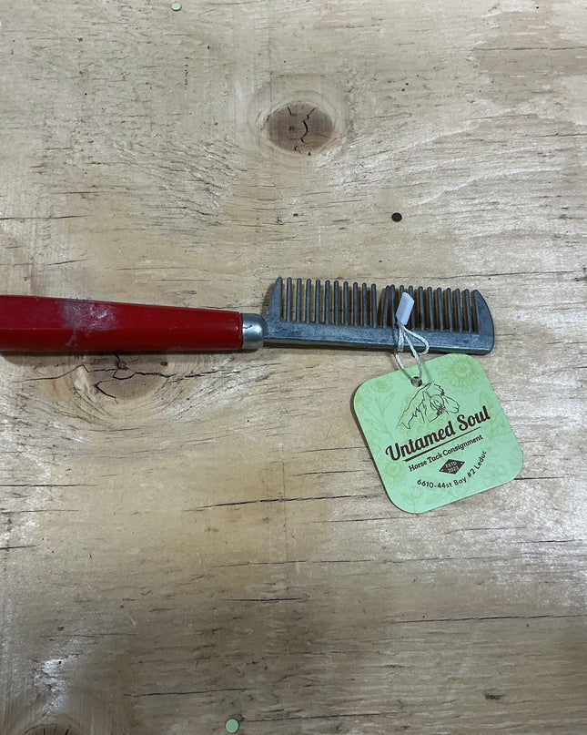 Comb red wood handel
