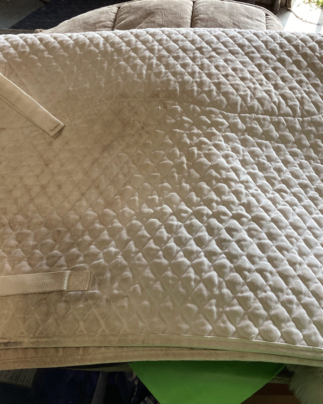 English Saddle Pad White