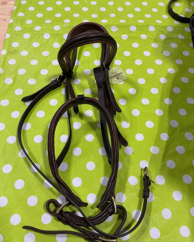Headstall English Leather Brown