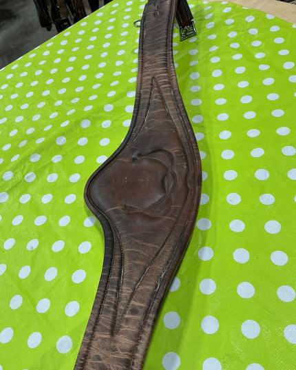 English Girth  54" Elastic Ends Leather Brown