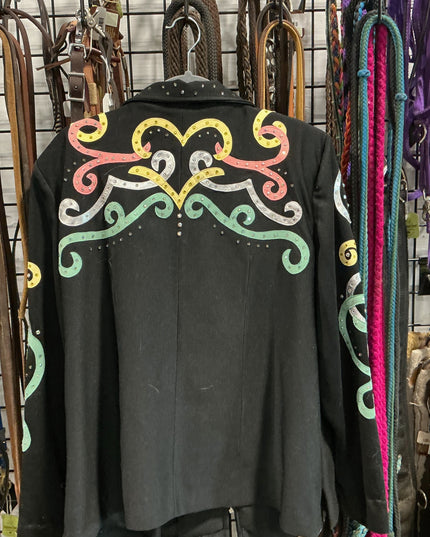 English Jacket Show Pink/Green/Silver No Size