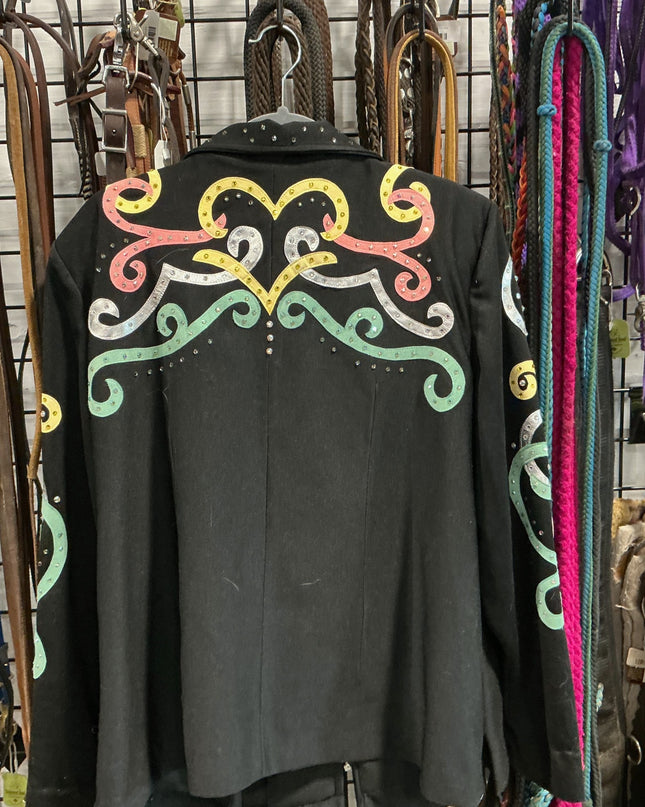 English Jacket Show Pink/Green/Silver No Size
