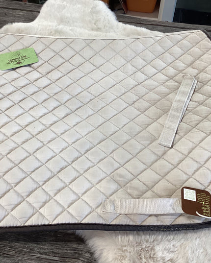 English Saddle Pad White Full