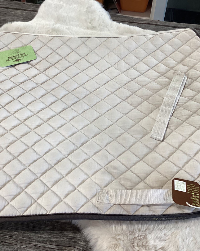 English Saddle Pad White Full