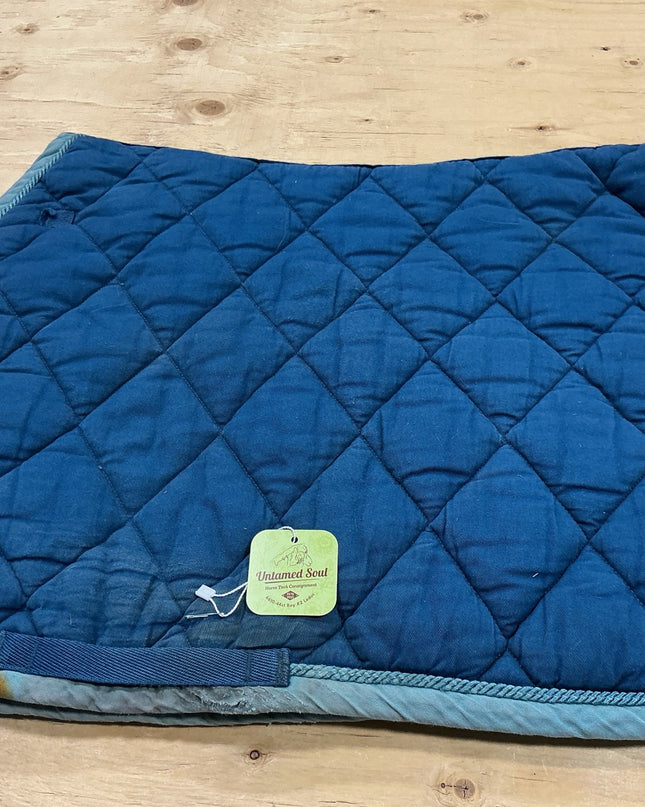 English Saddle Pad Blue/ Teal