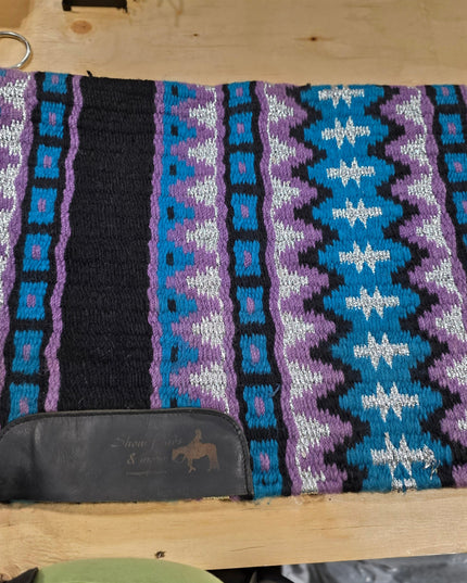 Western Show Pad 30.5"X38" Purple/Blue