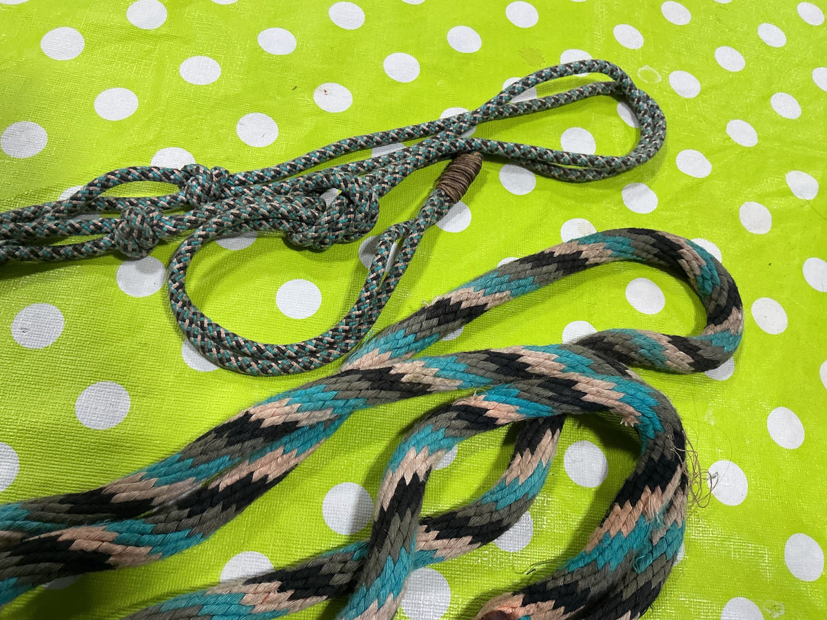 Halter – Rope with Lead, Blue/Black | Used