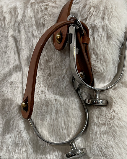 English Spurs with leather straps Shires