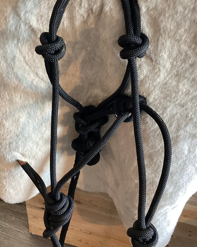 Rope Halter Black
