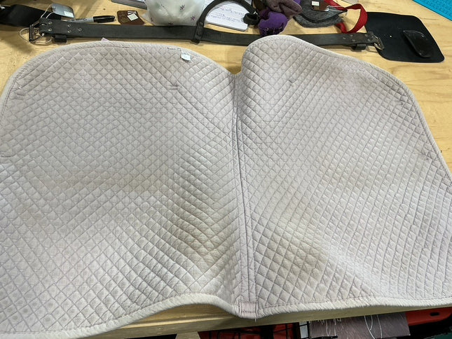 English Saddle Pad White Full Shedrow