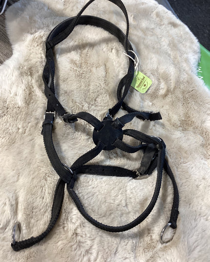 Bridle Nylon Bitless Nose Pressure Black