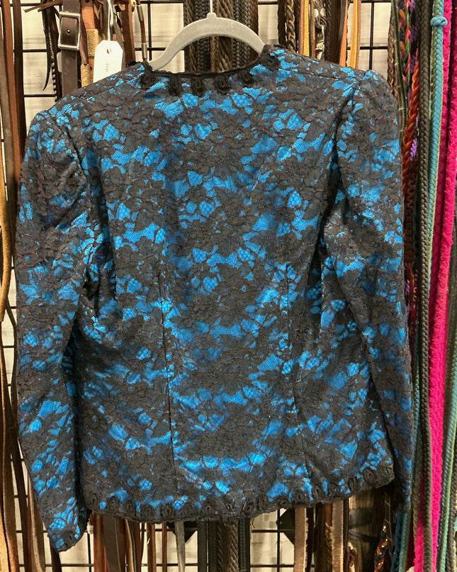 Shirt C Randall Brooks Blue/Black Fringe No Size