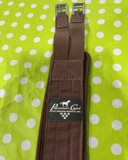 English Girth  Professional choice 50" Brown Fabric elastic ends like new