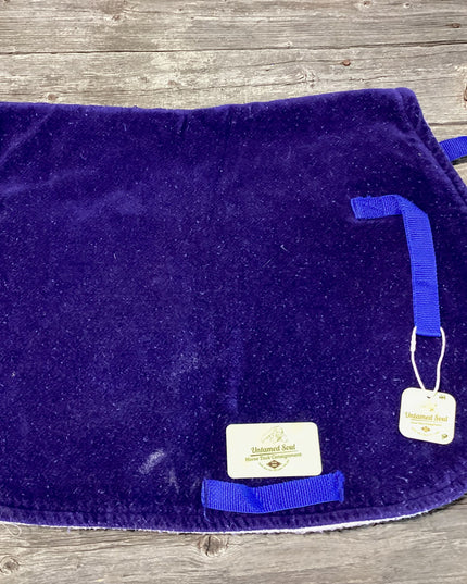 English Saddle  Pad Blue