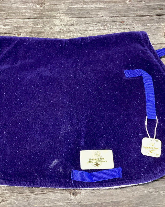 English Saddle  Pad Blue