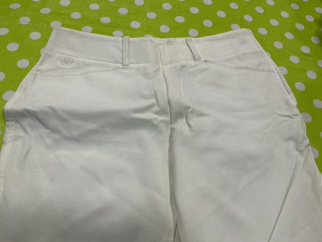 Breeches Ariat White Size 28L Light Stains by Cuffs