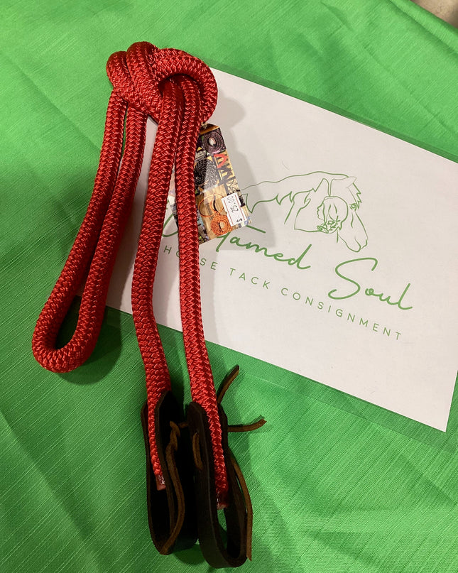 Western Reins Rope 5" Miniture Yacht 5" Red