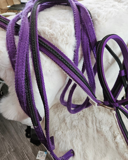 Western Headstalls Nylon Bridle/Breast Collar/Reins Purple