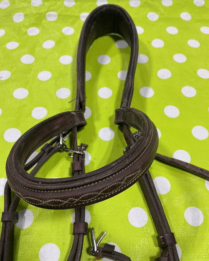 Headstall English Leather Brown