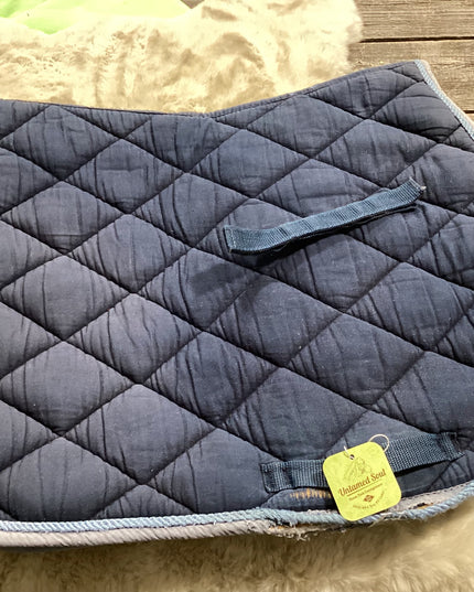 English Shedrow Saddle Pad Blue