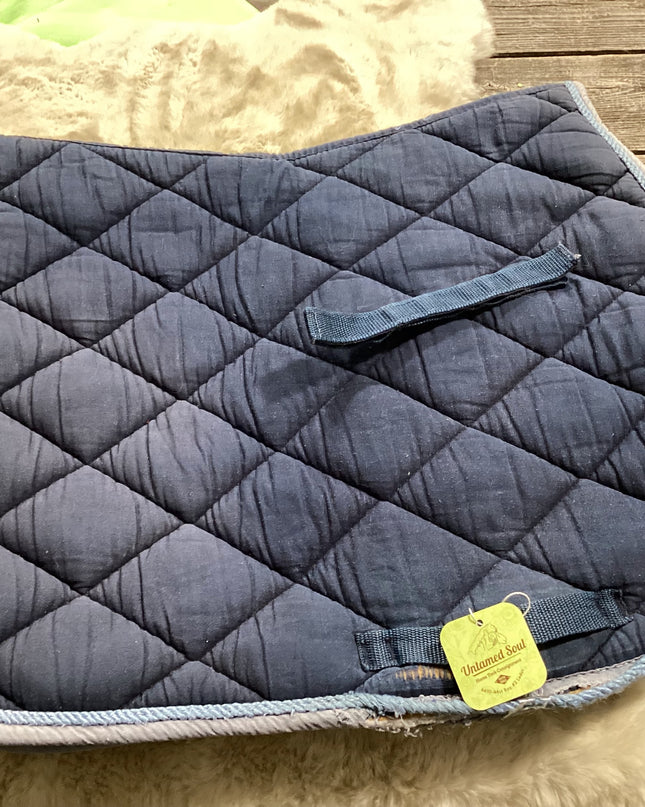 English Shedrow Saddle Pad Blue