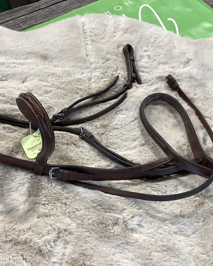 English headstall Fancy Stitch Brown